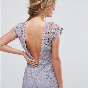Paper Dolls Lace Dress Women's 4 Purple Formal Wedding Guest Cottagecore Fairy